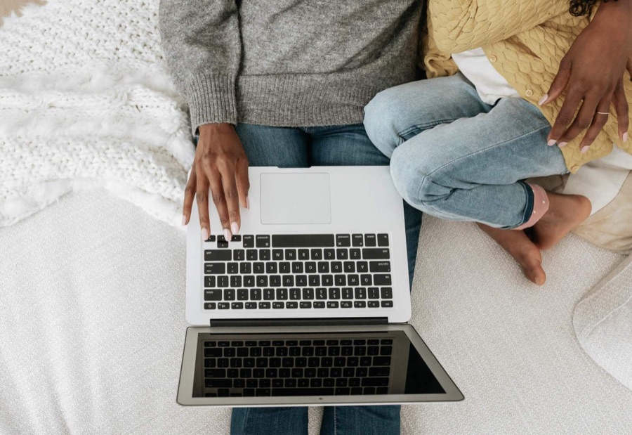 Family preparing for a virtual estate planning meeting